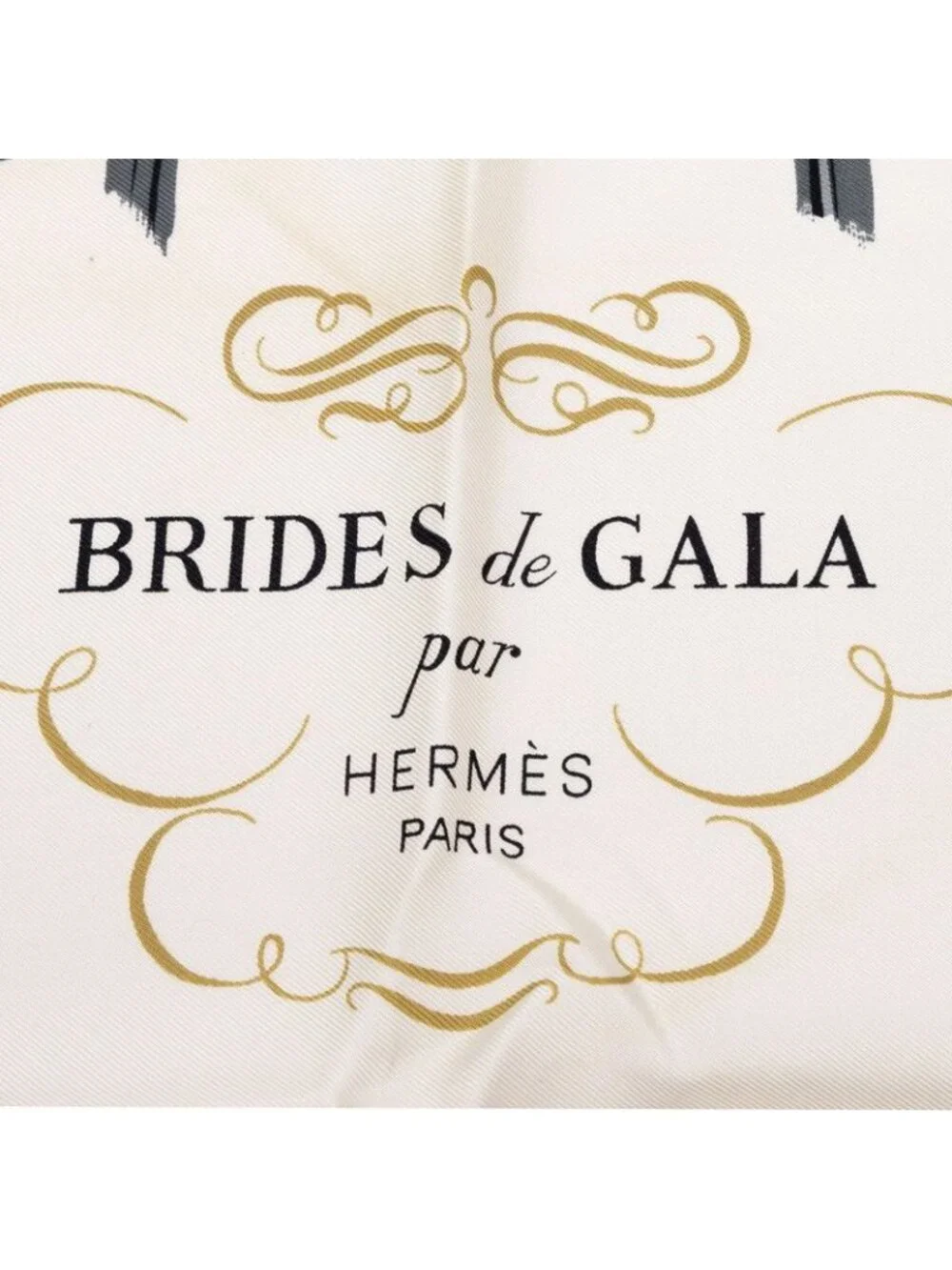 Hermes Carre 90 Brides de Gala Ceremonial Bridle Scarf Pink White Multicolor